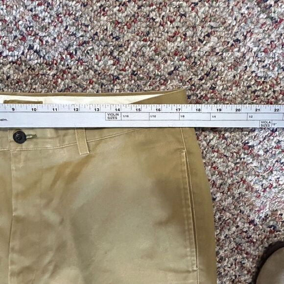 Orvis Deep Tan Ultimate Khaki Plain Front Pants Size 35 X 30 - Picture 10 of 12